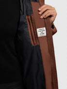 khujo-coat-salia-damen-steppmantel-braun-wadenlang-wattiert image 8