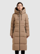 khujo-coat-enakh-cookie-beige-knielanger-steppmantel-slim-fit image 4