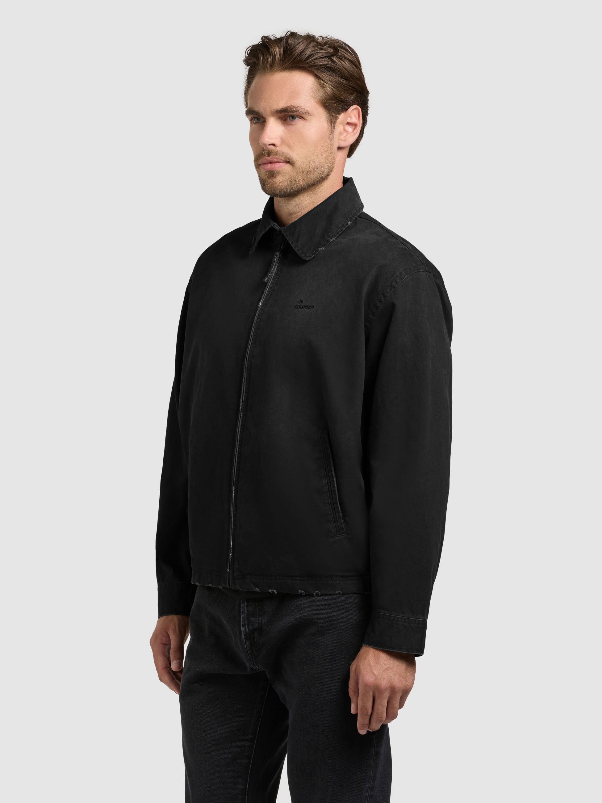 khujo-blouson-noam-black-herren-used-look-jacke-loose-fit image 5