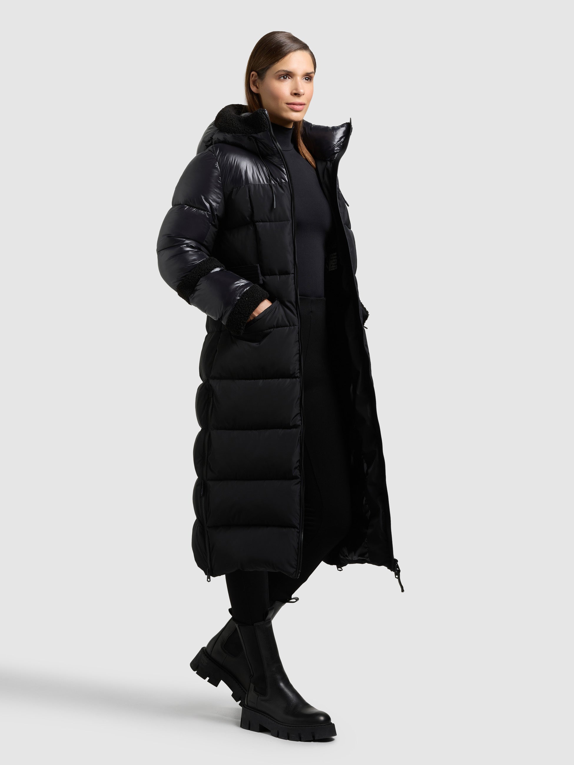 khujo-mantel-julita2-black-wadenlanger-steppmantel-mit-teddyfleece image 6