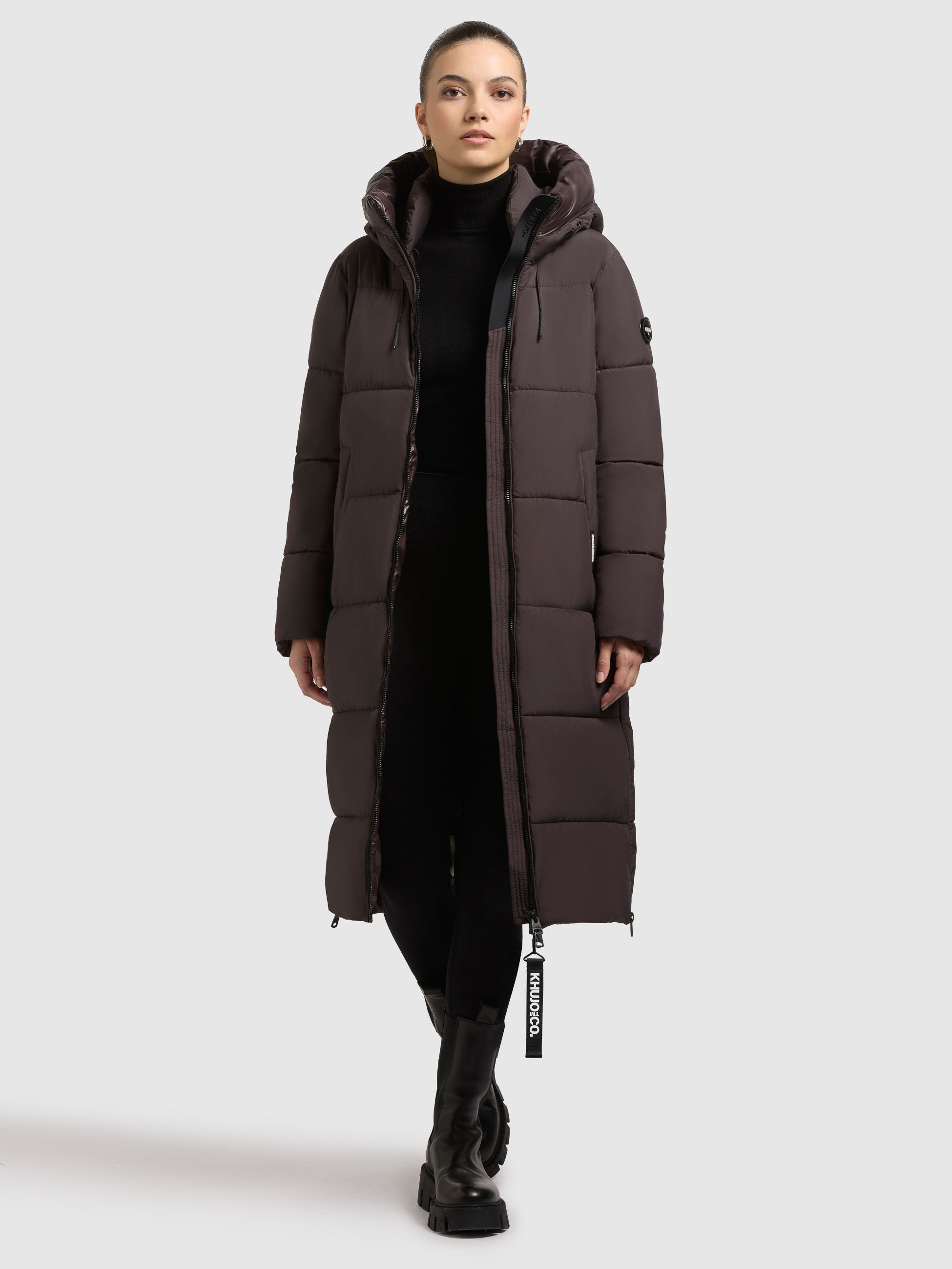 khujo-nalu-damen-steppmantel-moody-plum-knielang image 2
