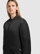 khujo-coat-lulu-bomber-damen-winterjacke-oversized-black image 7