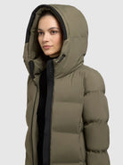 khujo-coat-finnie3-light-moss-green-damen-steppmantel image 7