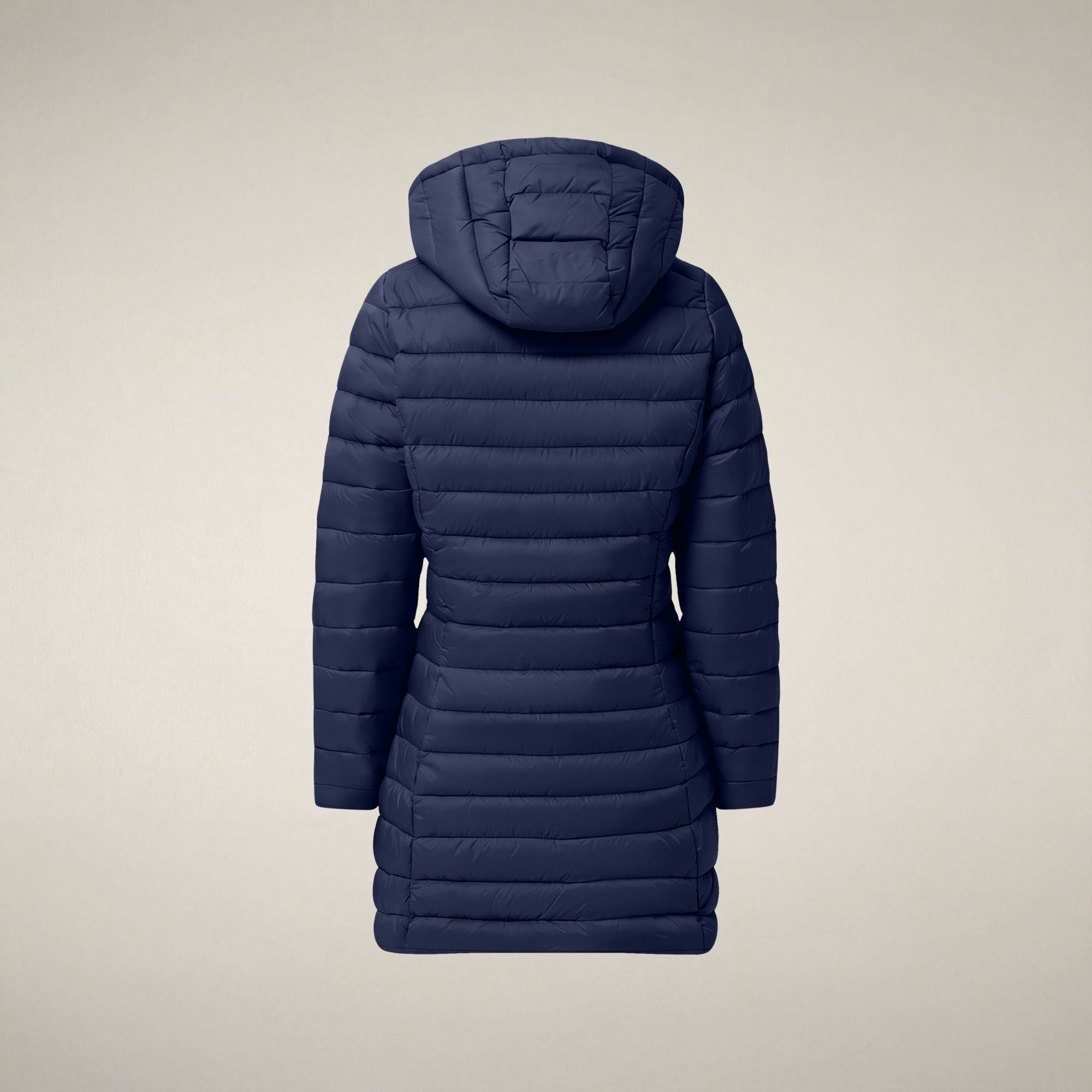 save-the-duck-carol-damen-daunenmantel-lang-blau-navy image 4