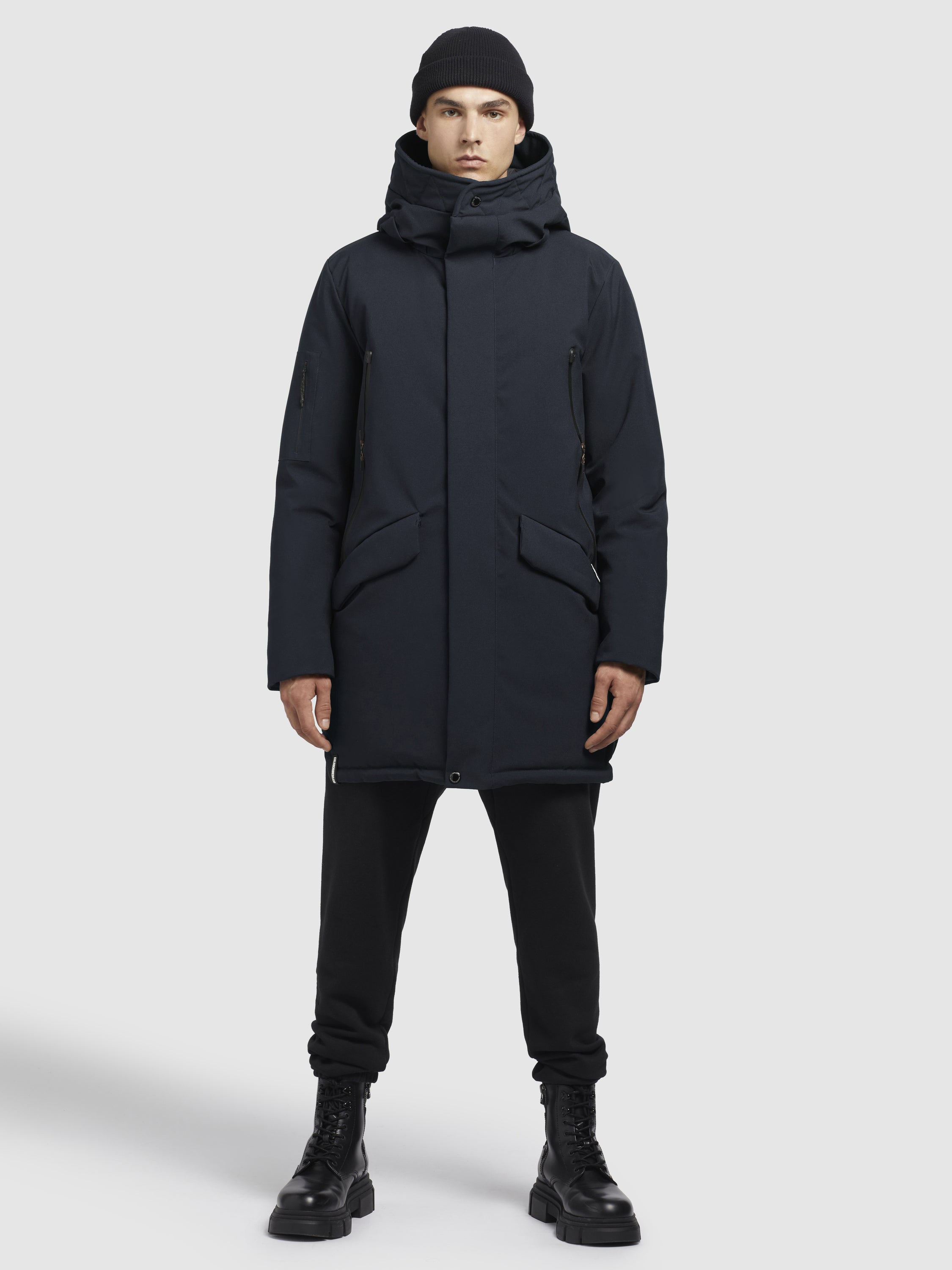 khujo-parka-mantel-carl2-dunkelblau image 1