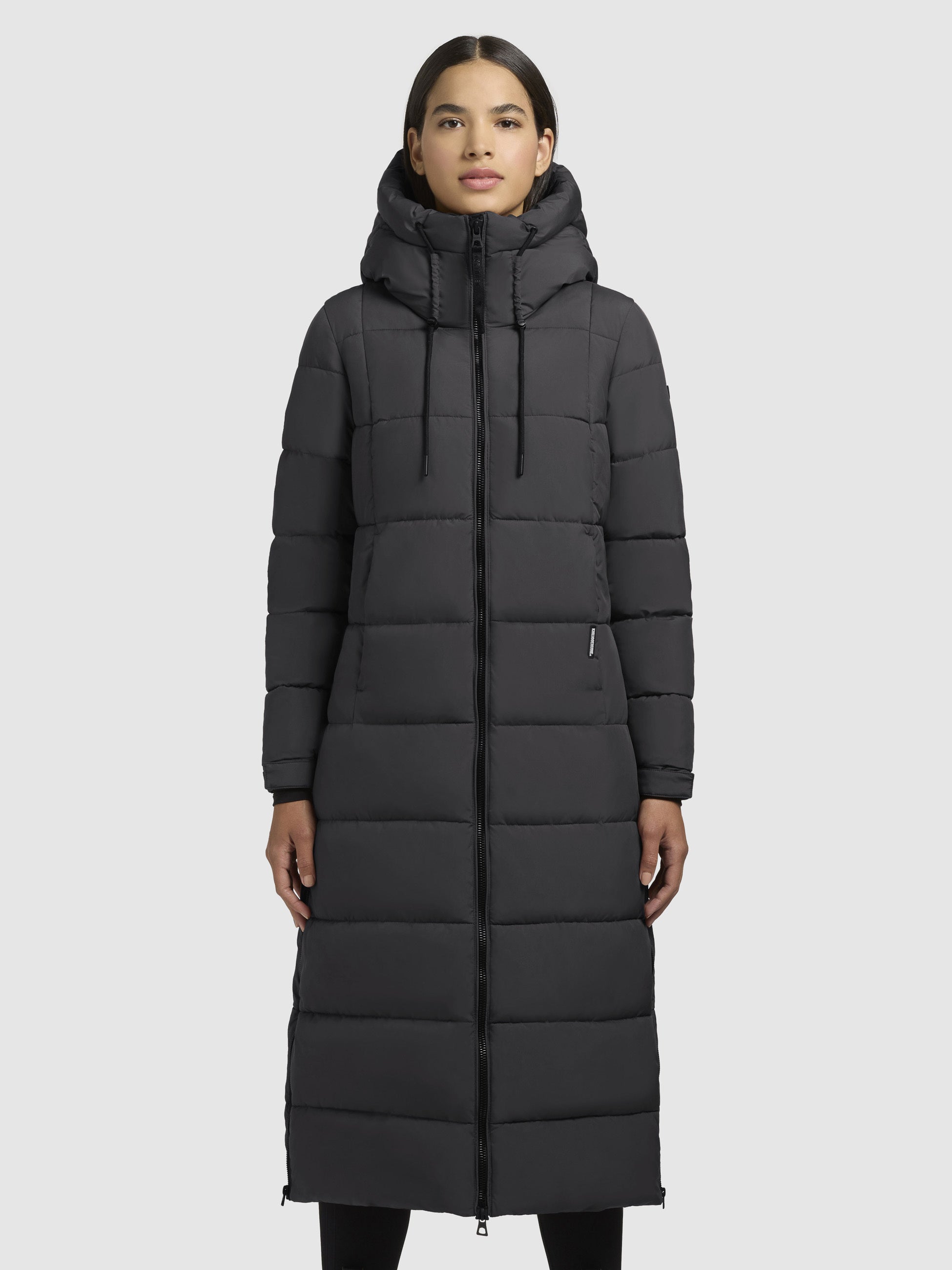 khujo-mantel-deria3-dunkelgrau-knielanger-steppmantel-slim-fit image 4