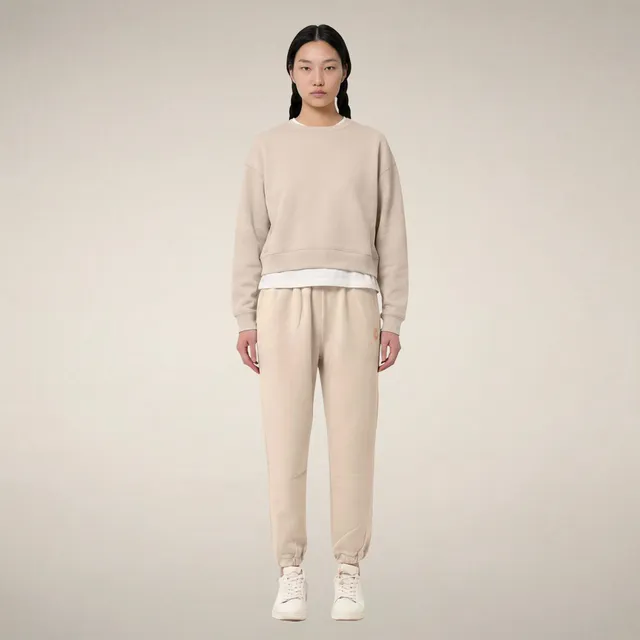 save-the-duck-hiroko-damen-hose-relaxed-beige-rainy image 1