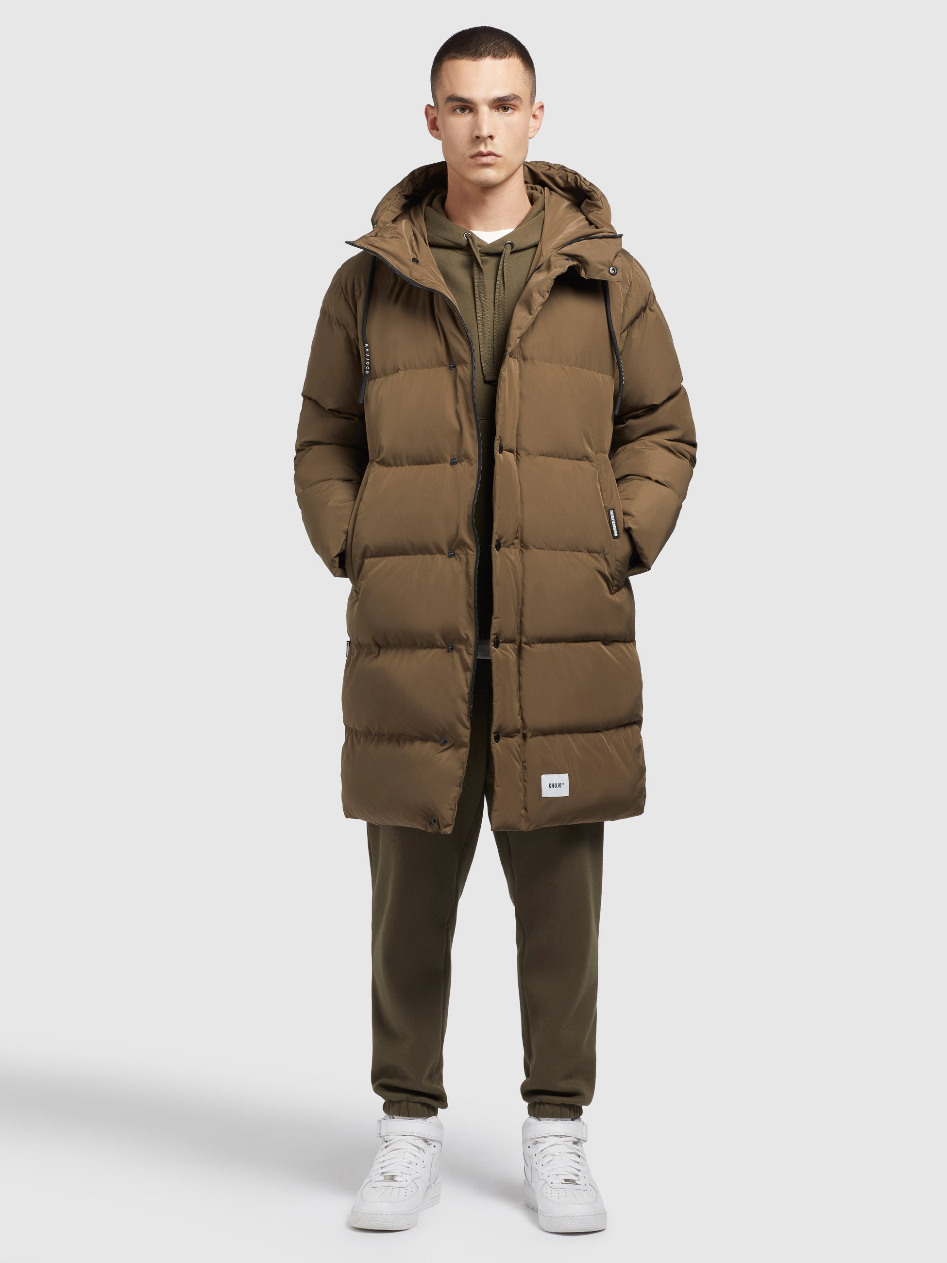 khujo-mantel-dewey-mud-green-lange-damen-winterjacke-gesteppter-parka-mit-kapuze image 2