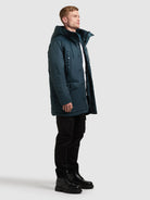 khujo-mantel-pakpao-petrol-blue-damen-parka-loose-fit image 6