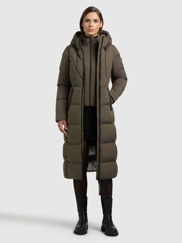 khujo-mantel-soria-2in1-dull-green-knielanger-steppmantel-damen-mit-herausnehmba image 1