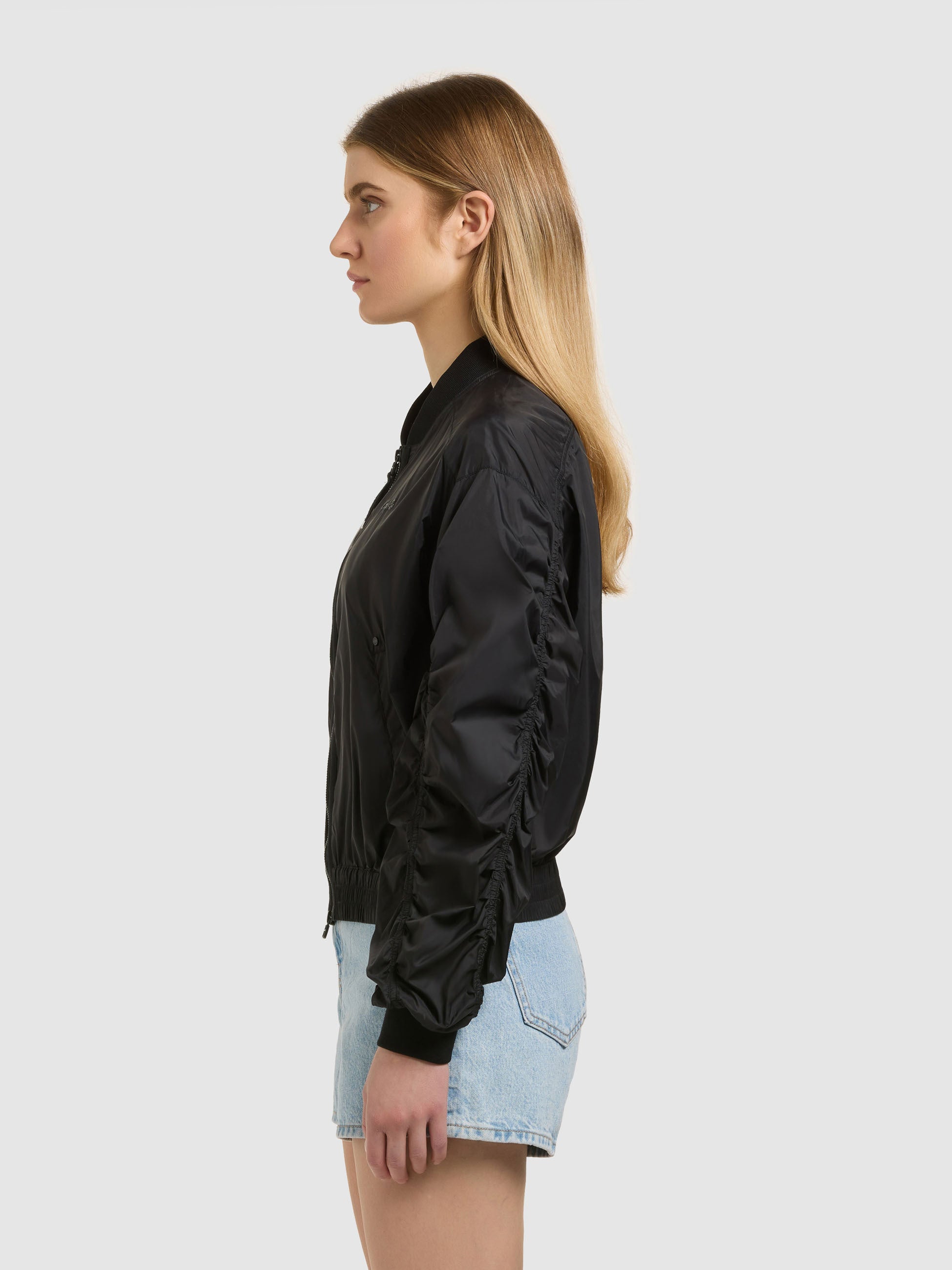 khujo-jacke-tuvay-bomberjacke-black-fliegerseide image 5