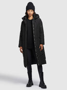 khujo-coat-sonje5-black-steppmantel-damen-wadenlang image 6