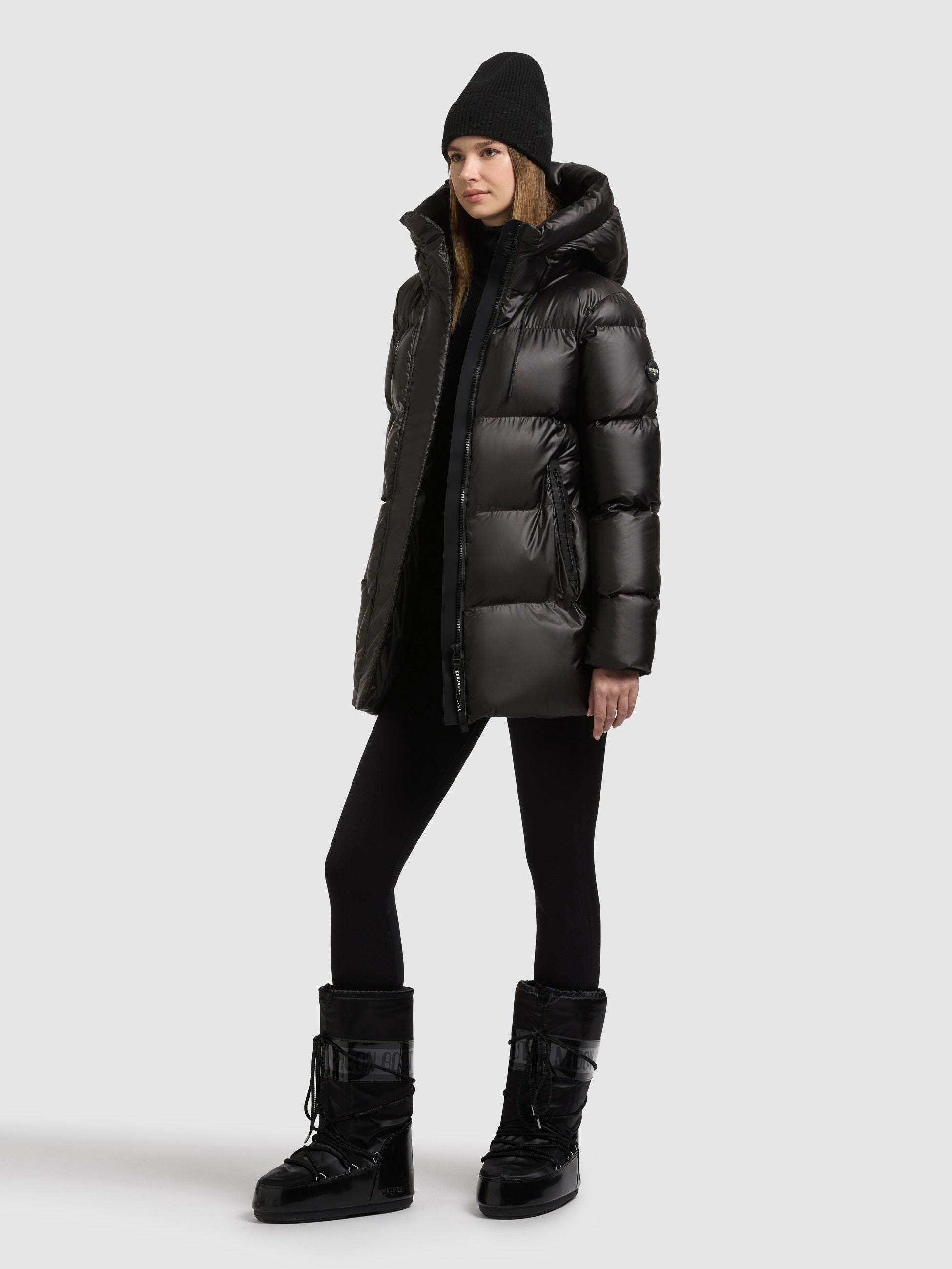 khujo-drown-steppjacke-damen-winterjacke-shiny-black image 6