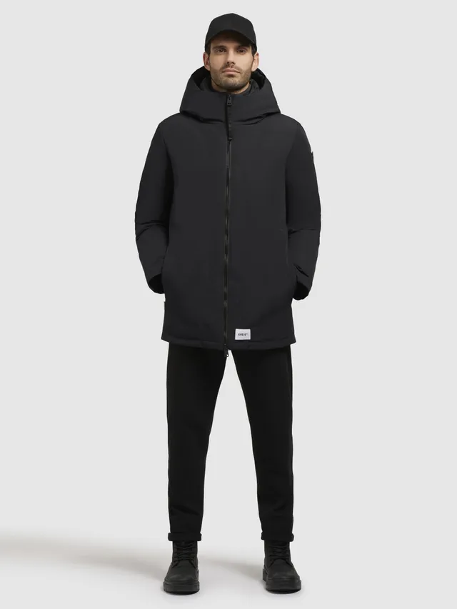 khujo-jacke-adan-black-gef-tterter-damen-parka-mit-kapuze image 1