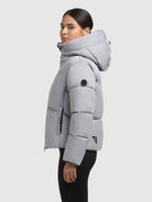 khujo-jacket-milly-bliss-melange-gray-kurze-damen-steppjacke image 5