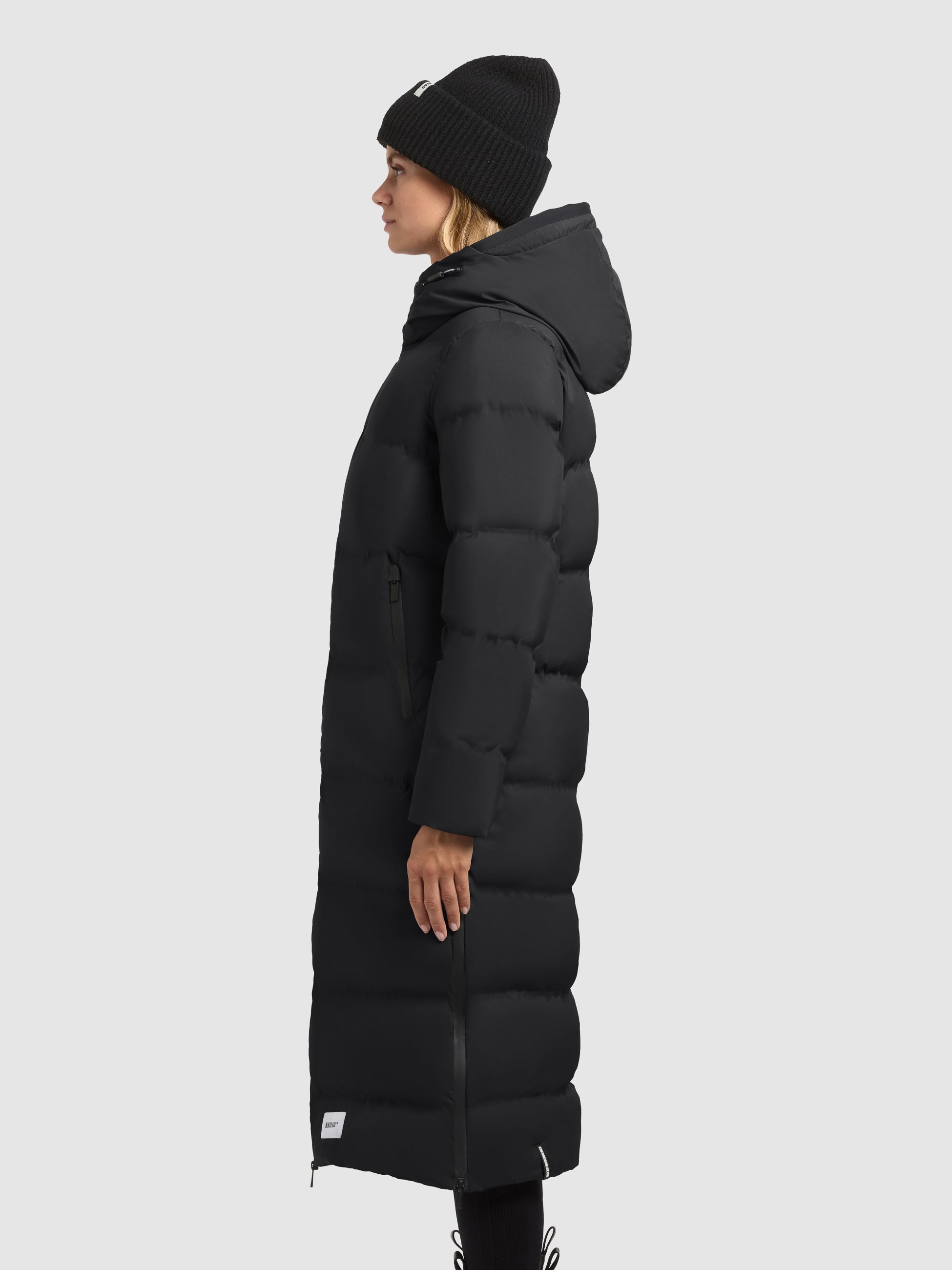 khujo-larea3-damen-mantel-langer-wintermantel-black image 5