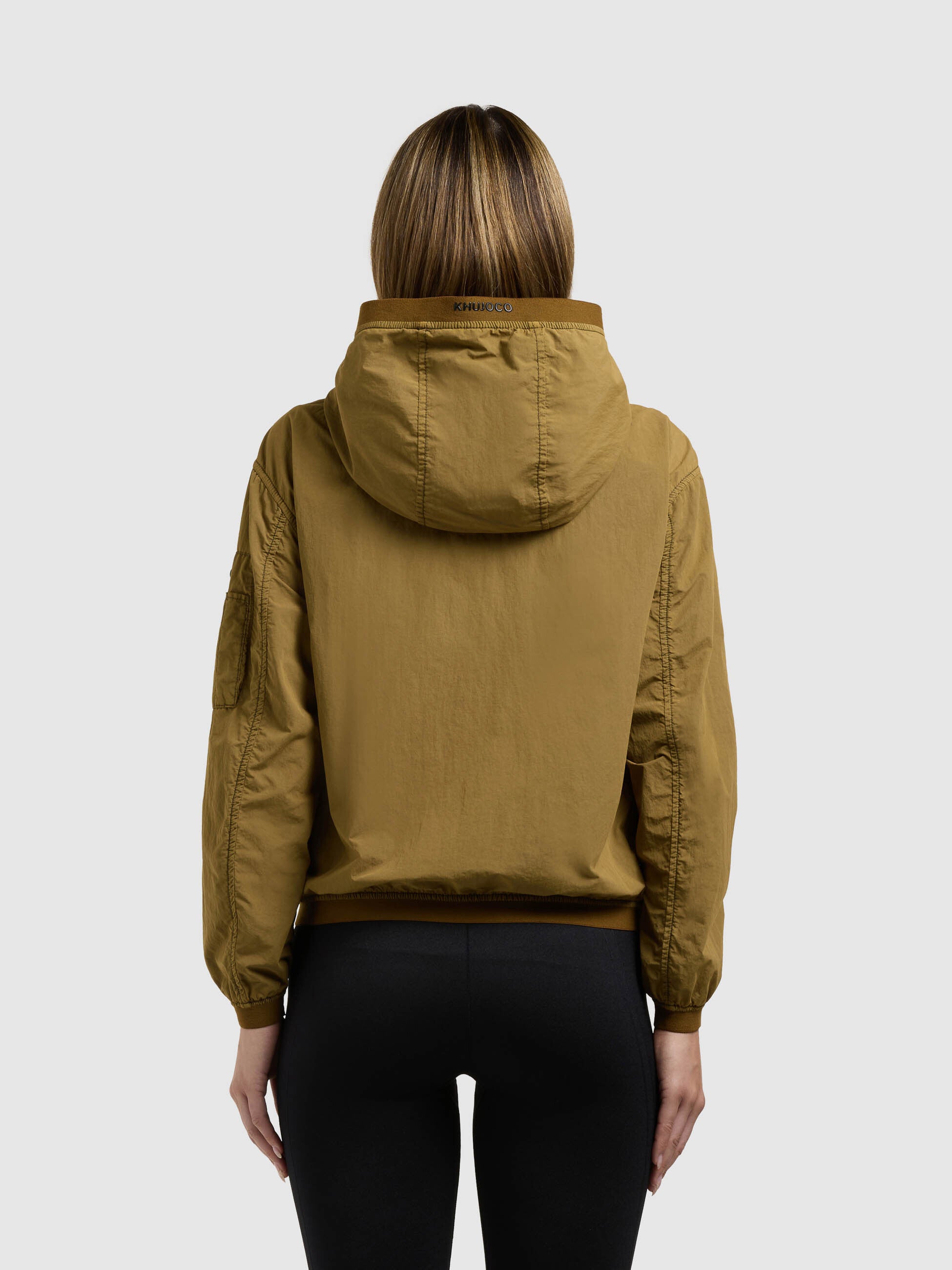 khujo-vona-damen-bomberjacke-canary-green image 3