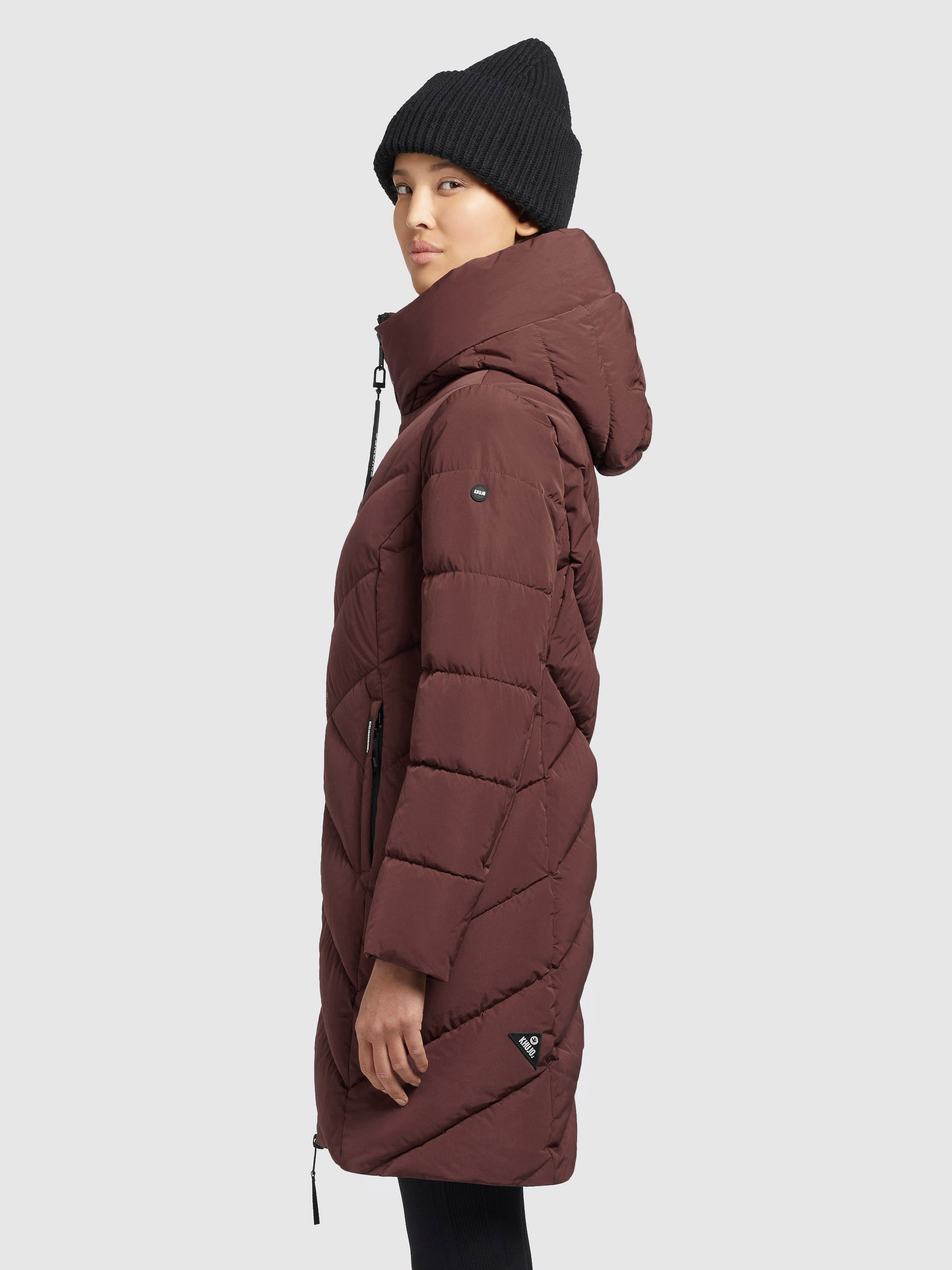 khujo-mantel-darka-weinrot-wattierter-damen-steppmantel-regular-fit-mit-kapuze image 5