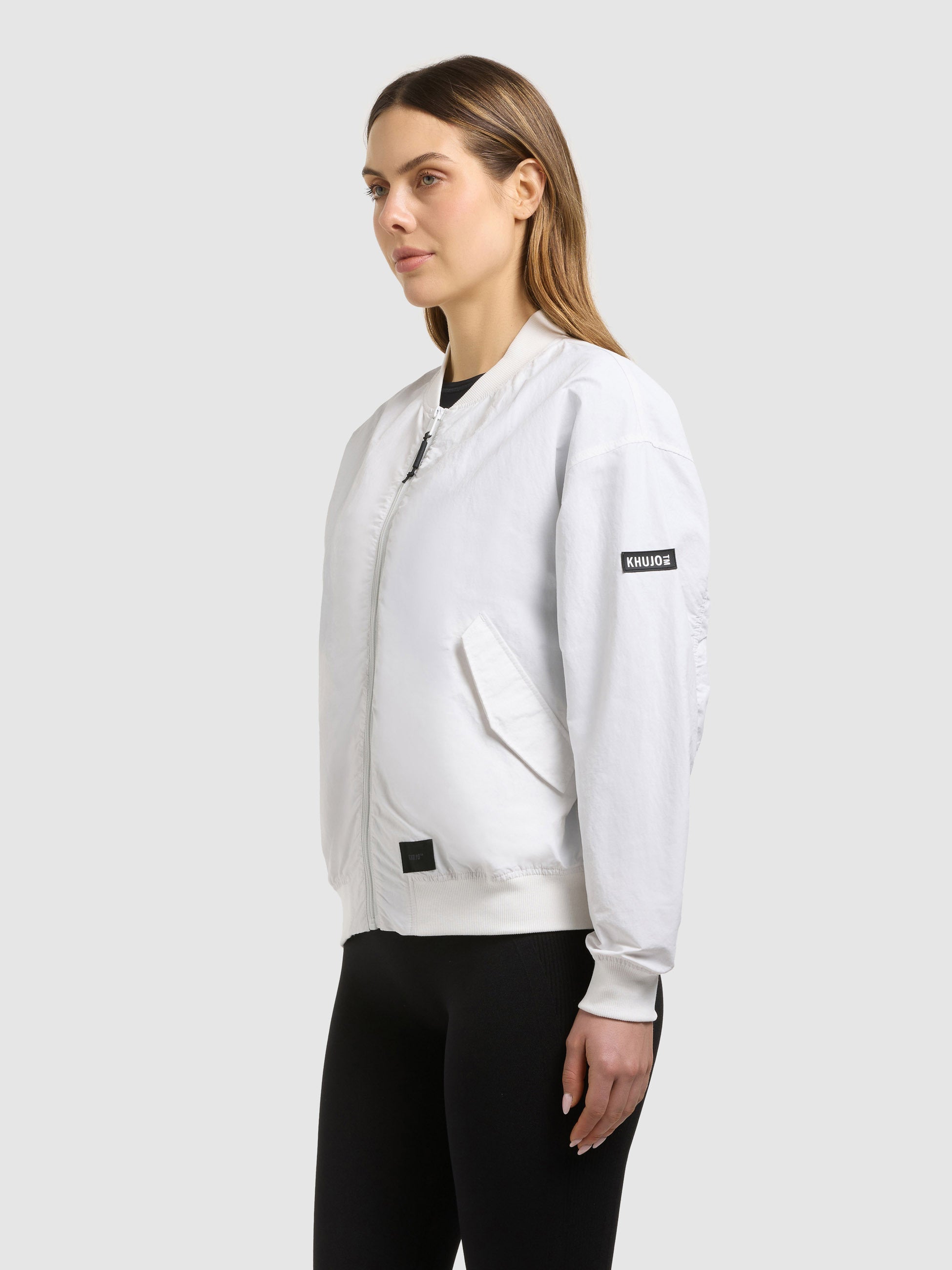 khujo-jacke-facee-damen-blouson-off-white-mit-tasche image 5
