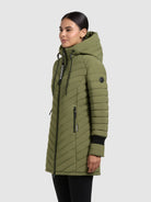 khujo-coat-nita4-fern-green-kurzmantel-tailliert-leicht image 5