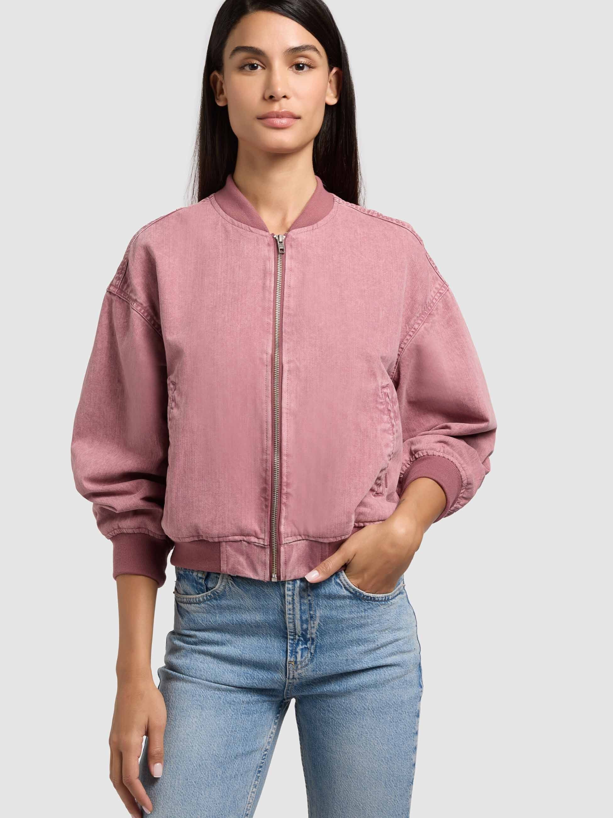 khujo-jacke-sissi-fuchsia-bomberjacke-blouson-damen image 8