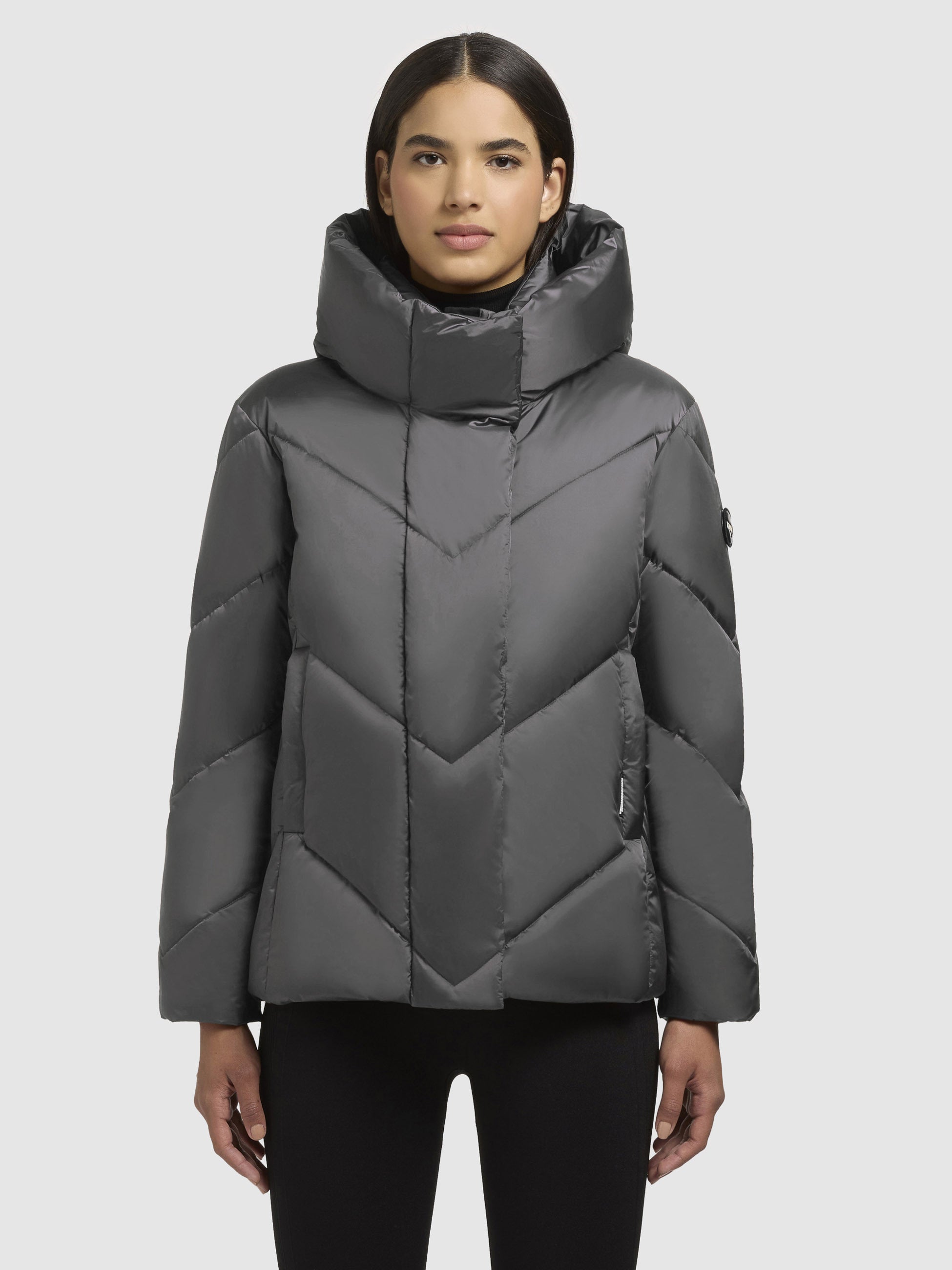 khujo-jacke-olsa-grau-gl-nzende-damen-steppjacke-regular-fit image 4