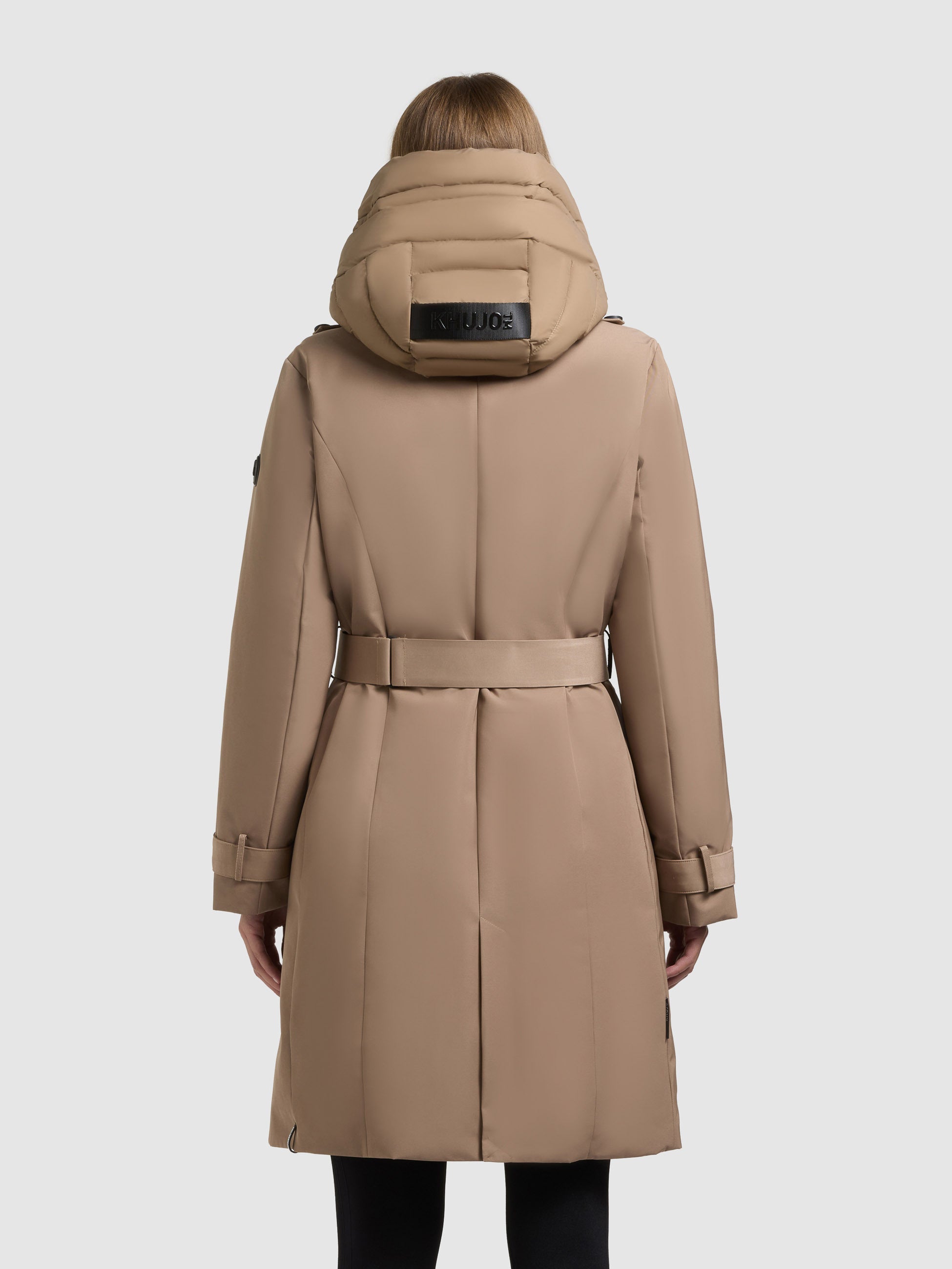 khujo-mantel-gora-cookie-beige-gef-tterter-trenchcoat-kurzmantel image 3