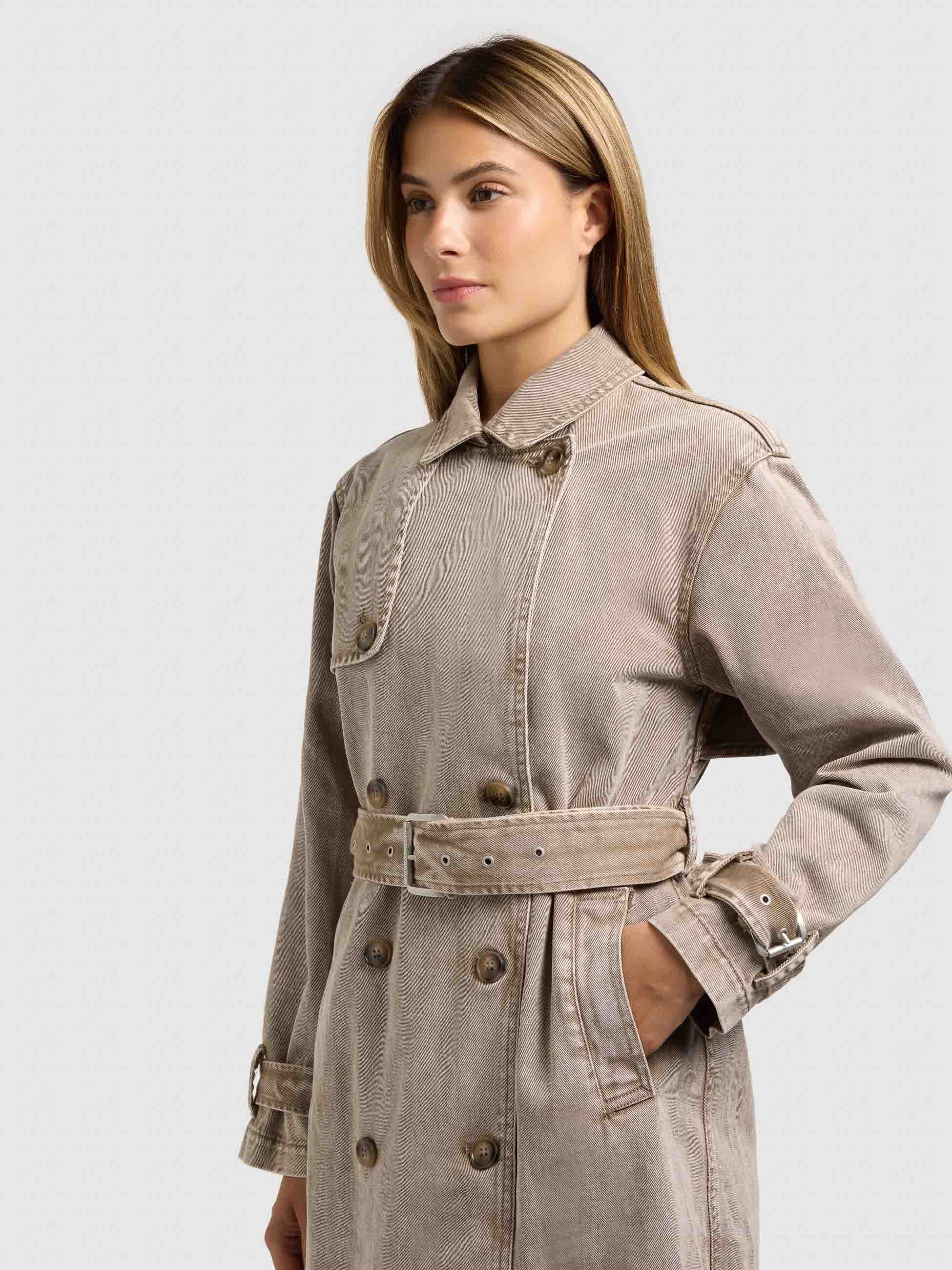 khujo-mantel-hera-latte-brown-damen-jeans-trench-aus-denim image 7