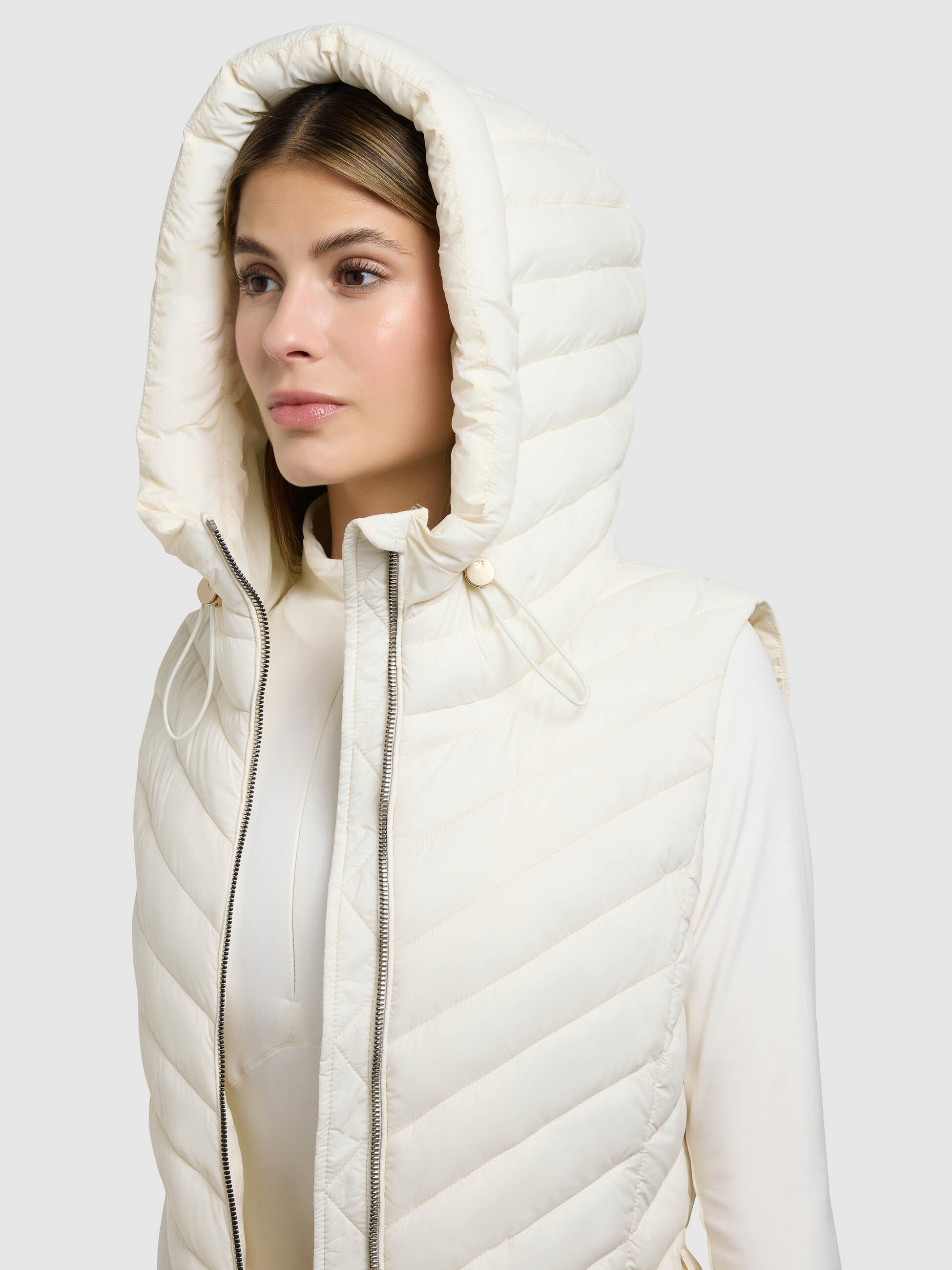 khujo-weste-demie-off-white-steppweste-damen-slim-fit image 7