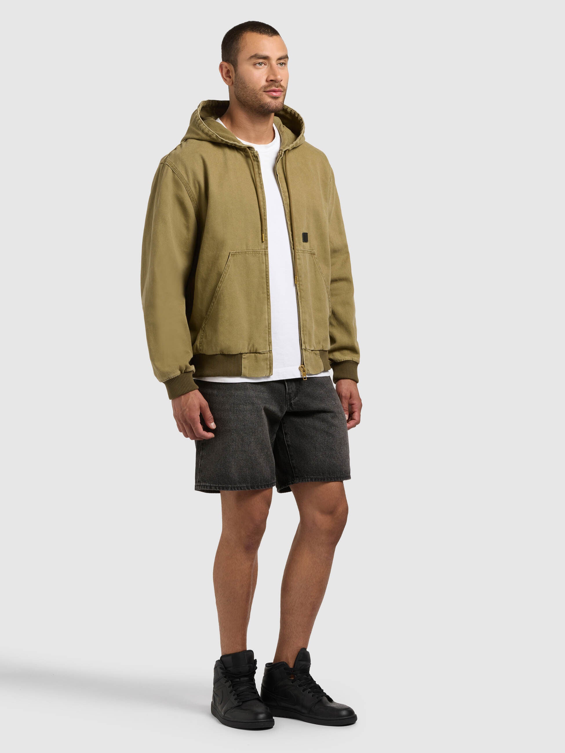 khujo-rhiis-workwear-jacke-canary-green-mit-kapuze image 6