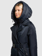 khujo-lexy-coat-port-blue-knielanger-trenchcoat-mit-stepp-einsatz image 7