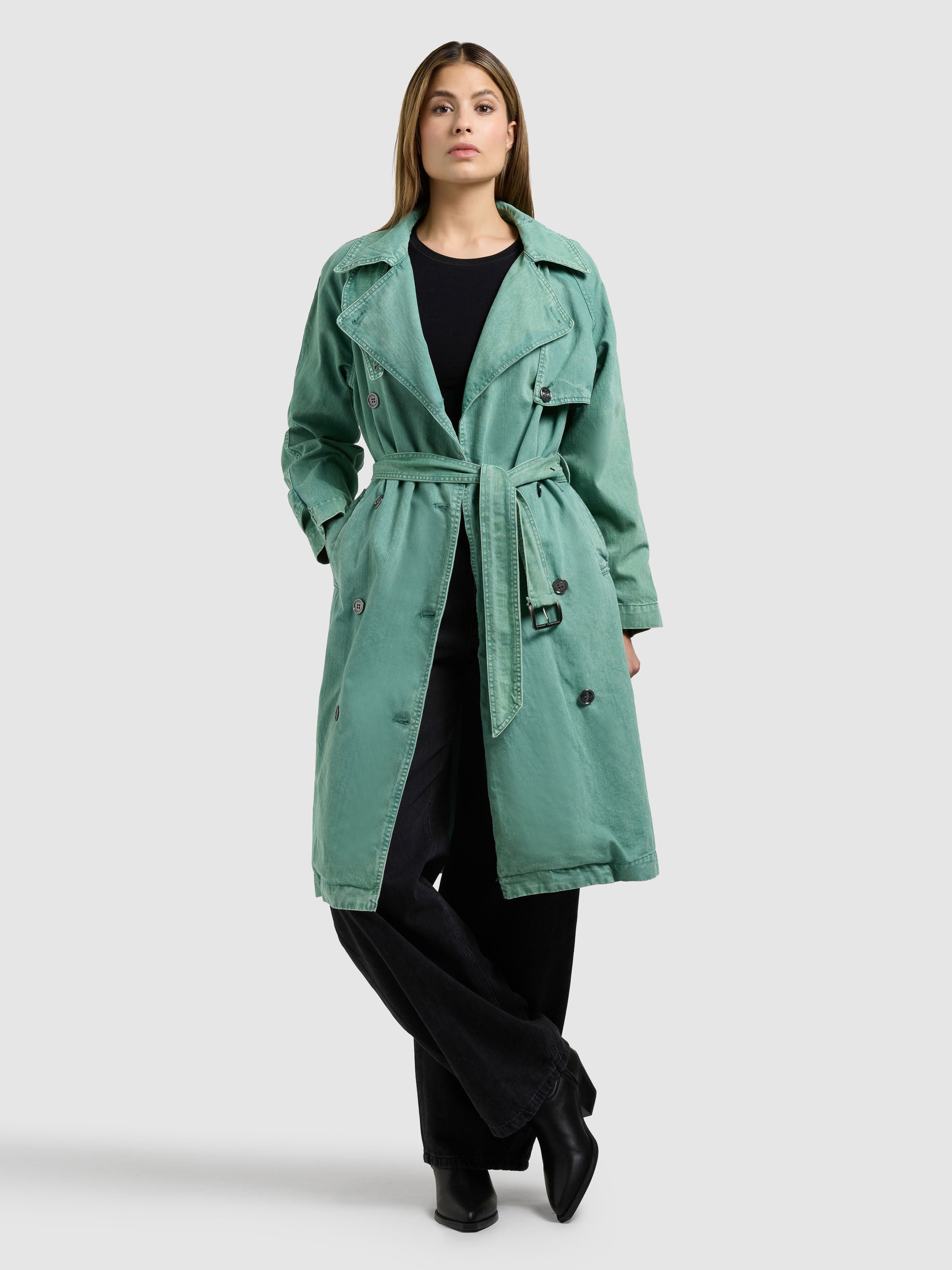 khujo-mantel-enza-damen-jeansmantel-pine-green image 7