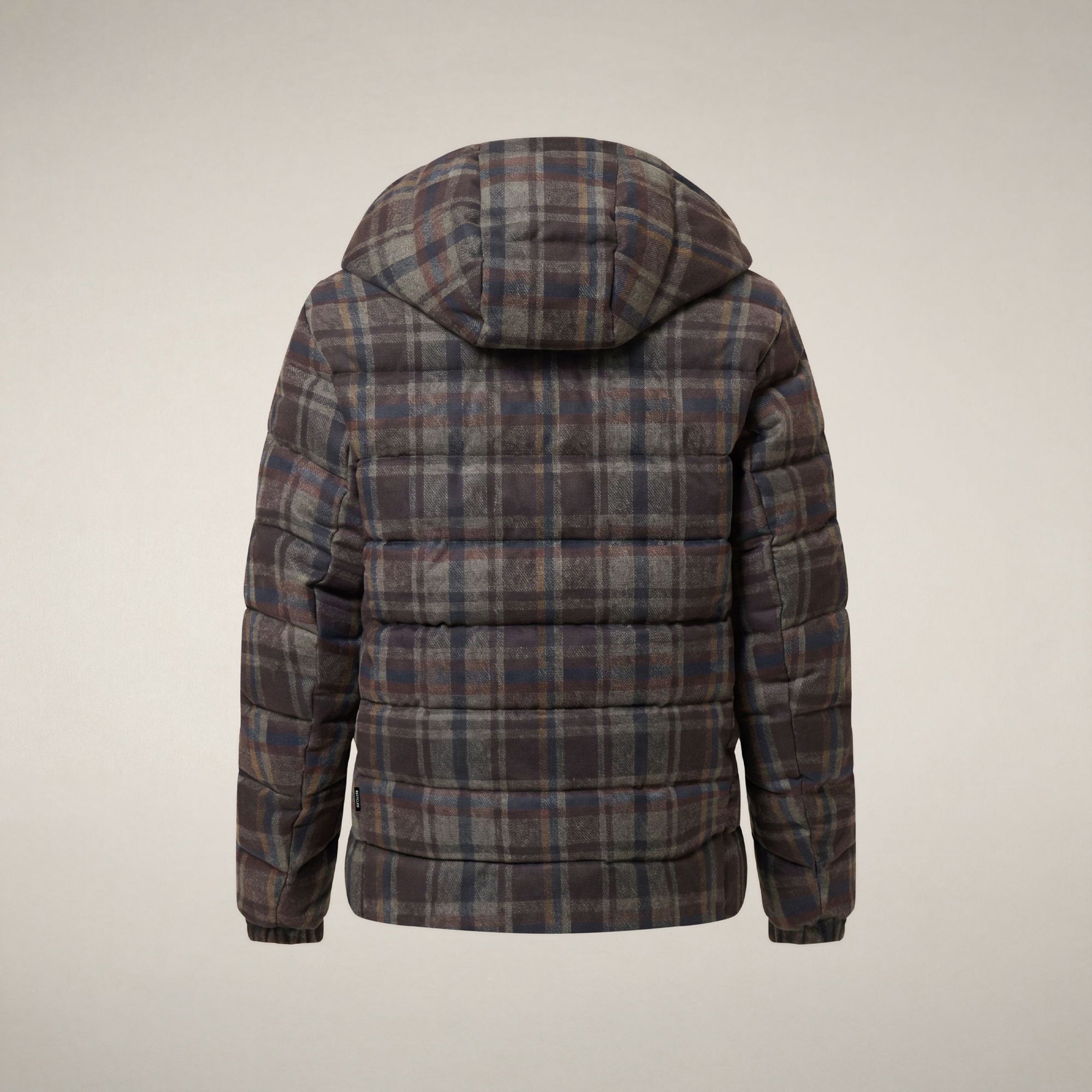 save-the-duck-gibson-herren-winterjacke-karo-braun image 4