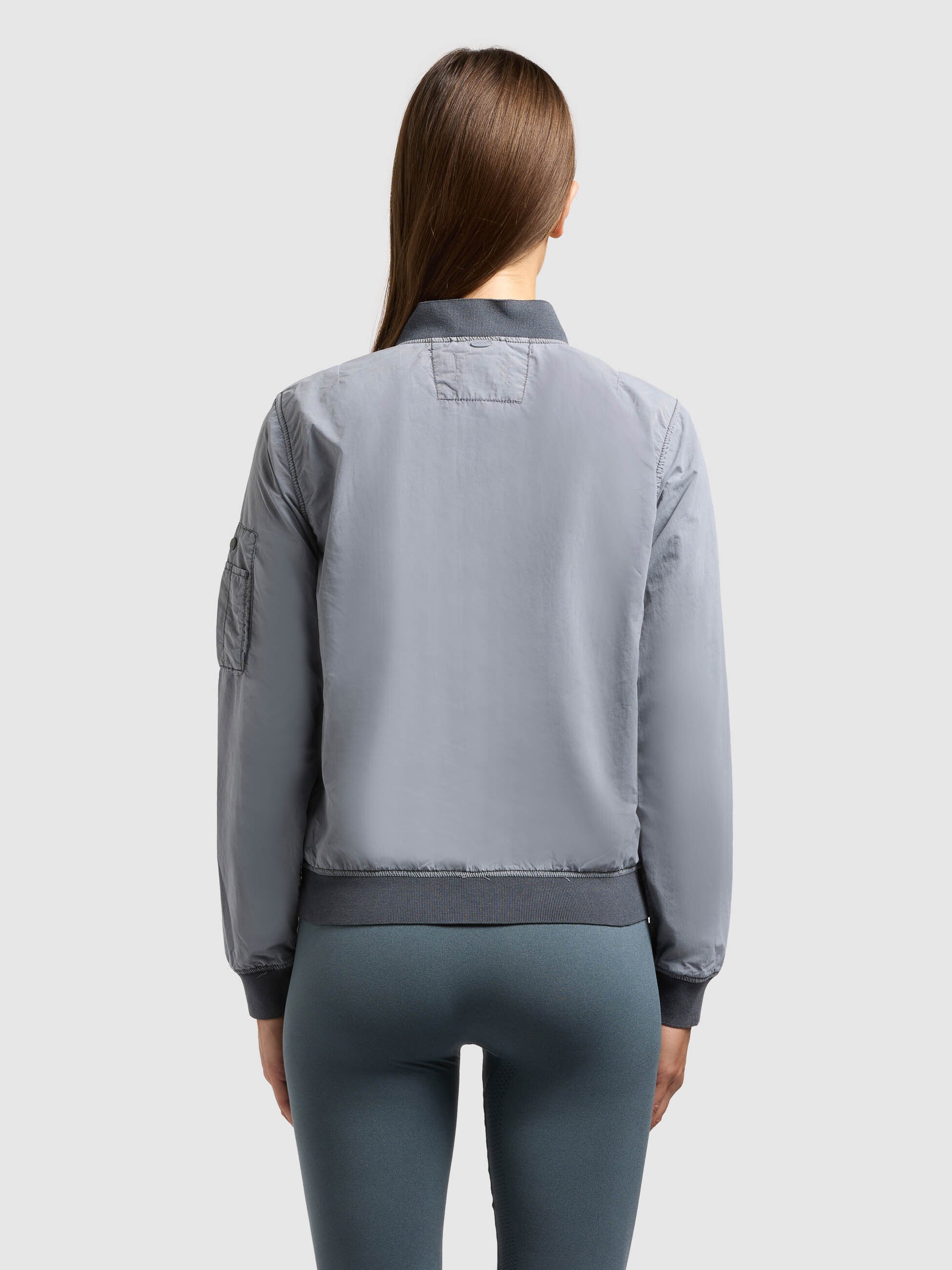 khujo-jacke-denz-misty-blue-ungef-tterte-bomberjacke-blouson image 3