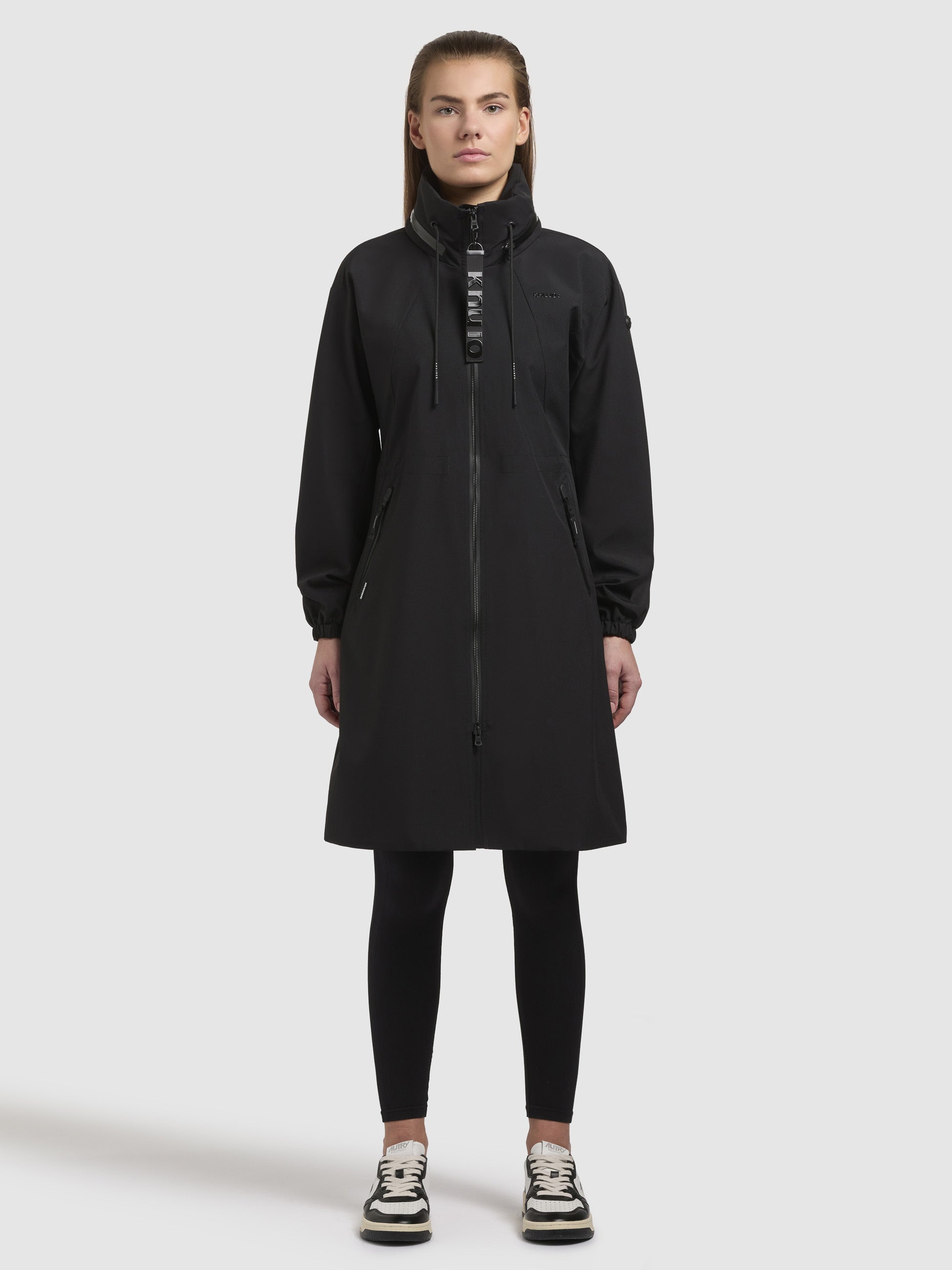 khujo-erthe-coat-black-leichter-damen-sommerparka-schwarz-regular-fit image 1