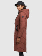 khujo-coat-aribay4-light-rust-red-damen-steppmantel-lang-mit-strick image 5
