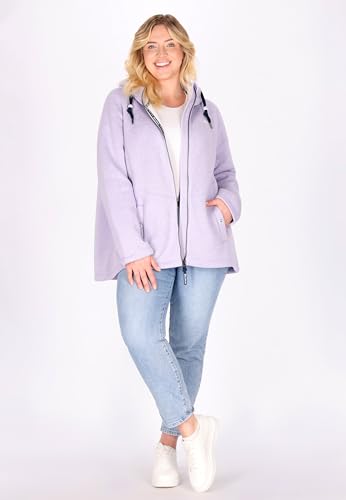 schmuddelwedda-damen-strickfleecejacke-hoodie-mit-rei-verschluss-und-kapuze image 6