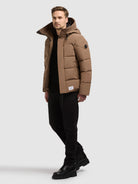 khujo-jacket-nebo-rust-brown-wattierte-damen-steppjacke-mit-kapuze image 2