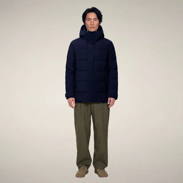 save-the-duck-flavien-herren-kapuzenjacke-blau-schwarz image 1