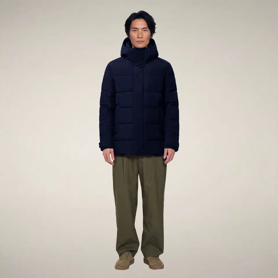 save-the-duck-flavien-herren-kapuzenjacke-blau-schwarz image 1