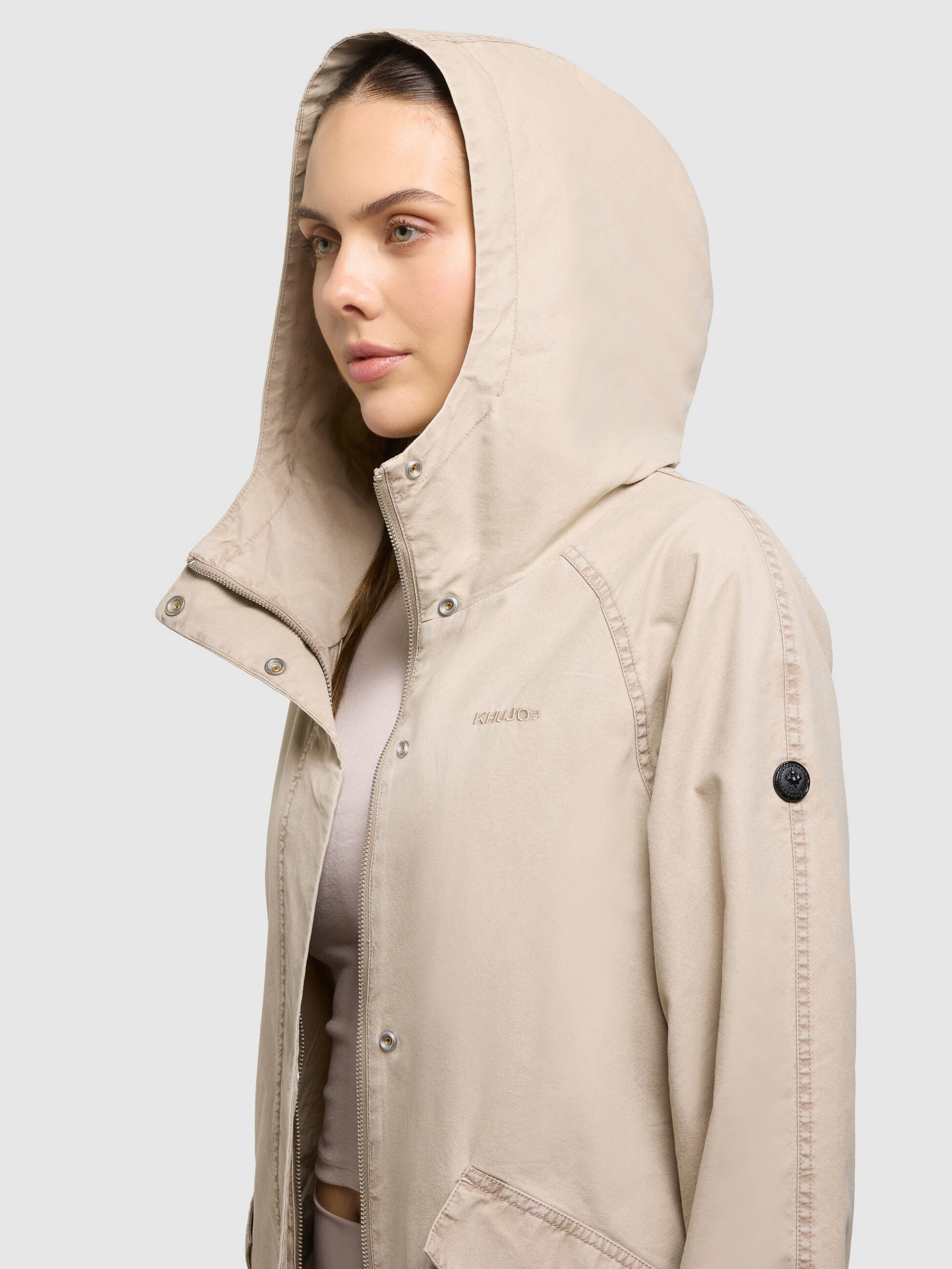 khujo-mantel-leal-bergangsmantel-mit-kapuze-moussy-beige image 7