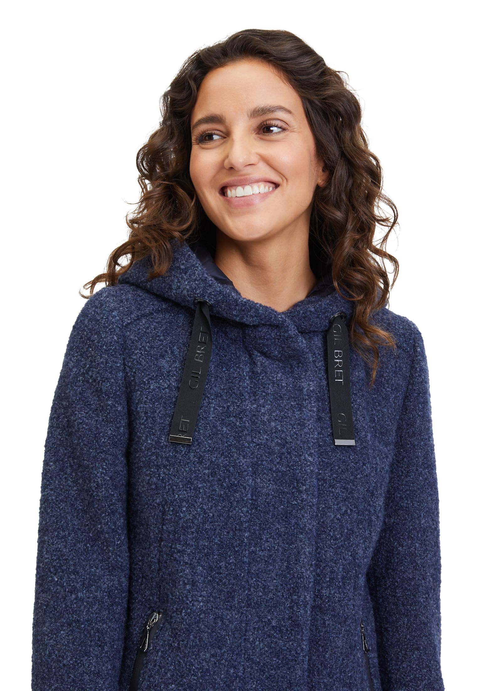 gil-bret-giulia-damen-wolljacke-mit-kapuze-moonlight-blue-melange-gr-44 image 6