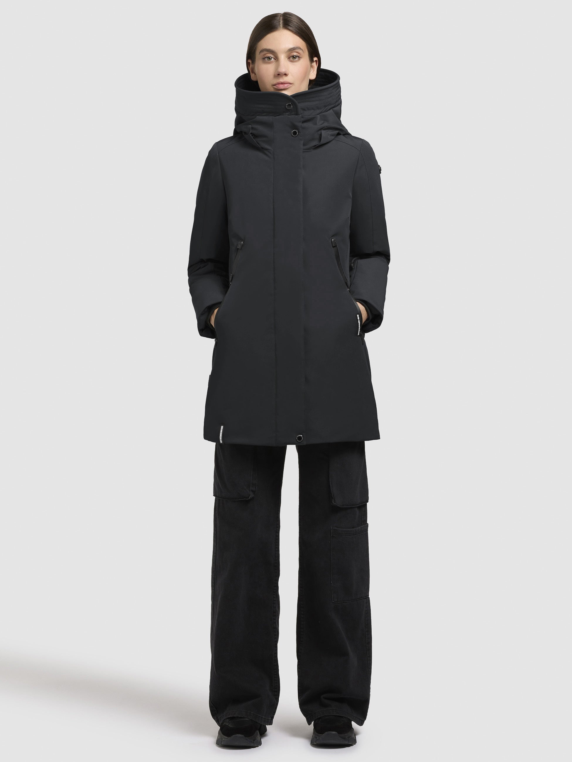 khujo-viona5-damen-jacke-winterjacke-dunkelgrau-wasserabweisend image 1