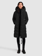 khujo-mantel-mikia2-black-damen-steppmantel-knielang image 2