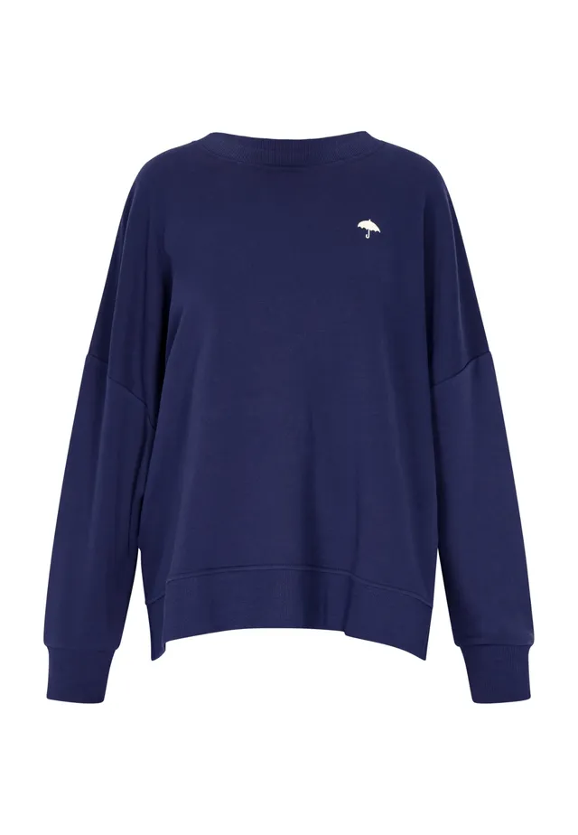 schmuddelwedda-damen-sweatshirt-langarm-rundhals-mit-stick-emblem image 1