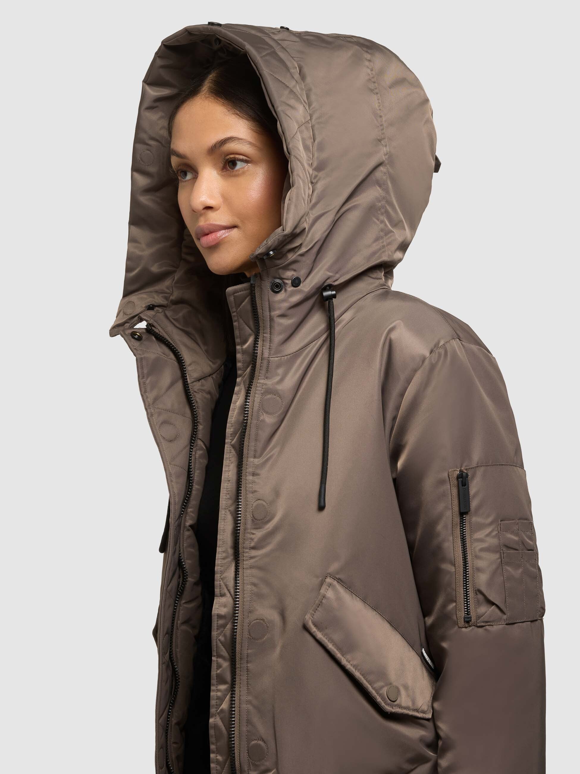 khujo-tyla-bomberjacke-f-r-damen-in-potter-brown-mit-kunstfell image 8