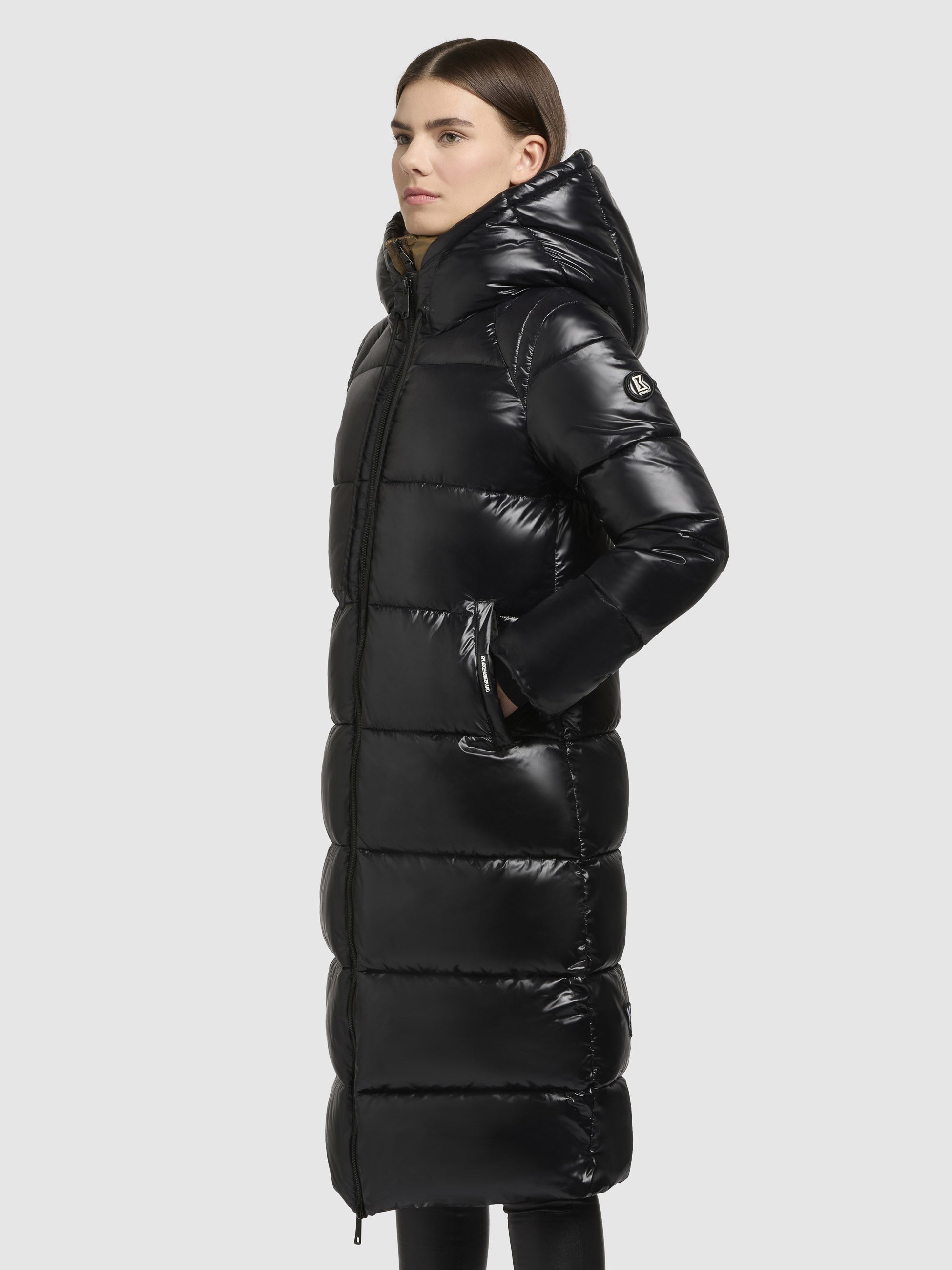 khujo-jane-mantel-schwarz-gl-nzender-damen-steppmantel-regular-fit image 5