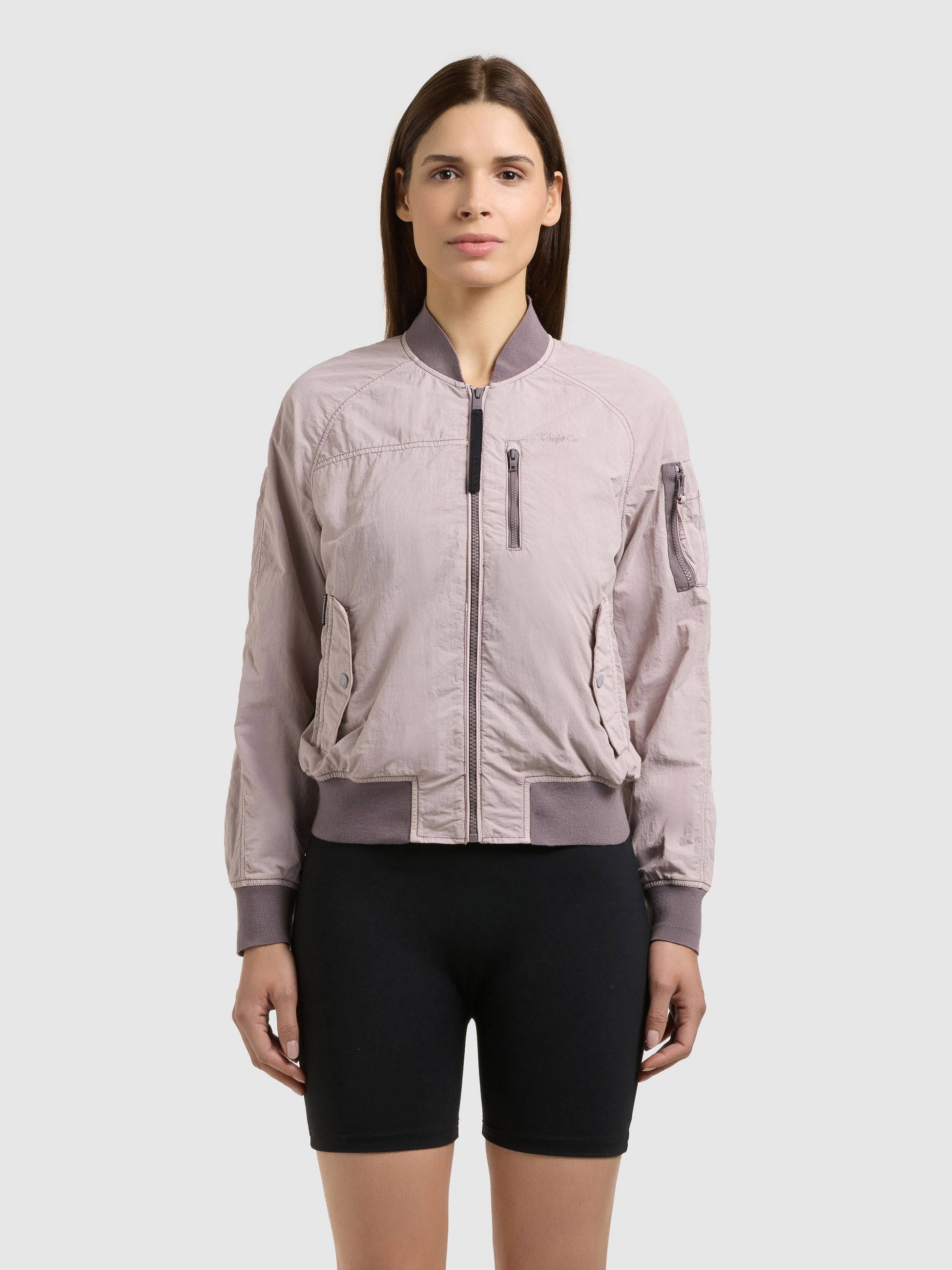 khujo-jacke-zaria-raindrops-lilac-bomberjacke-blouson-ungef-ttert-damen image 4
