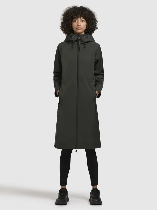 khujo-mantel-pinax-dunkelgr-n-damen-sommerparka-regular-fit image 1