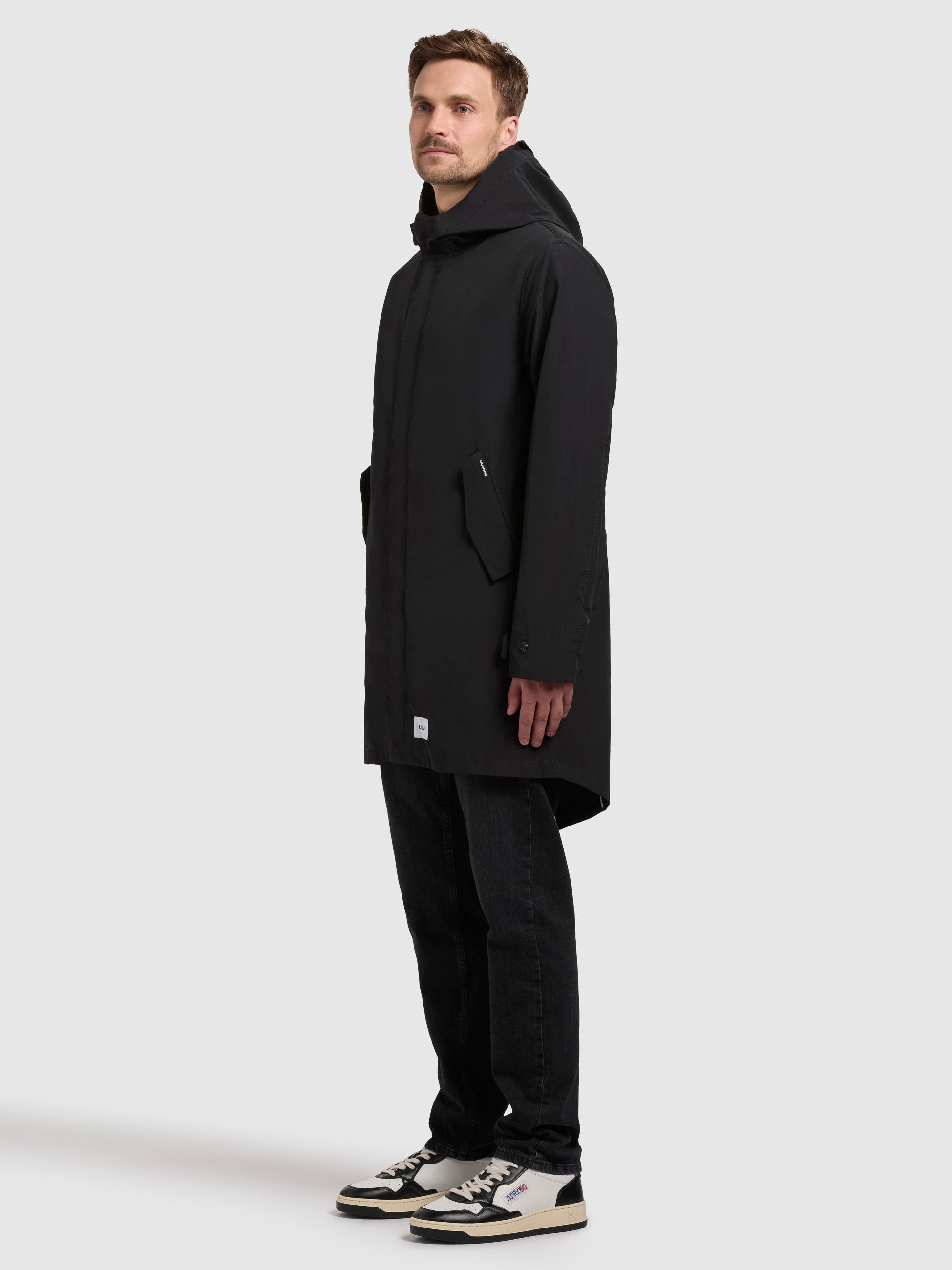 khujo-mantel-kolya-schwarz-parka-kurzmantel image 2
